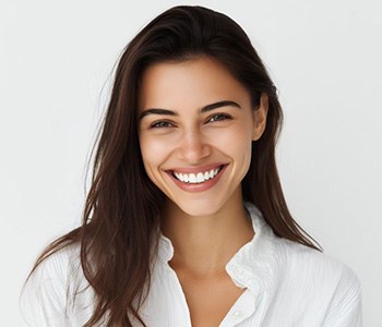 Portrait of smiling woman with perfect teeth